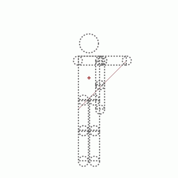 [ピクトグラミング]　人型ピクトグラムの様々な部位を使って線画を描くことができるようになりました．